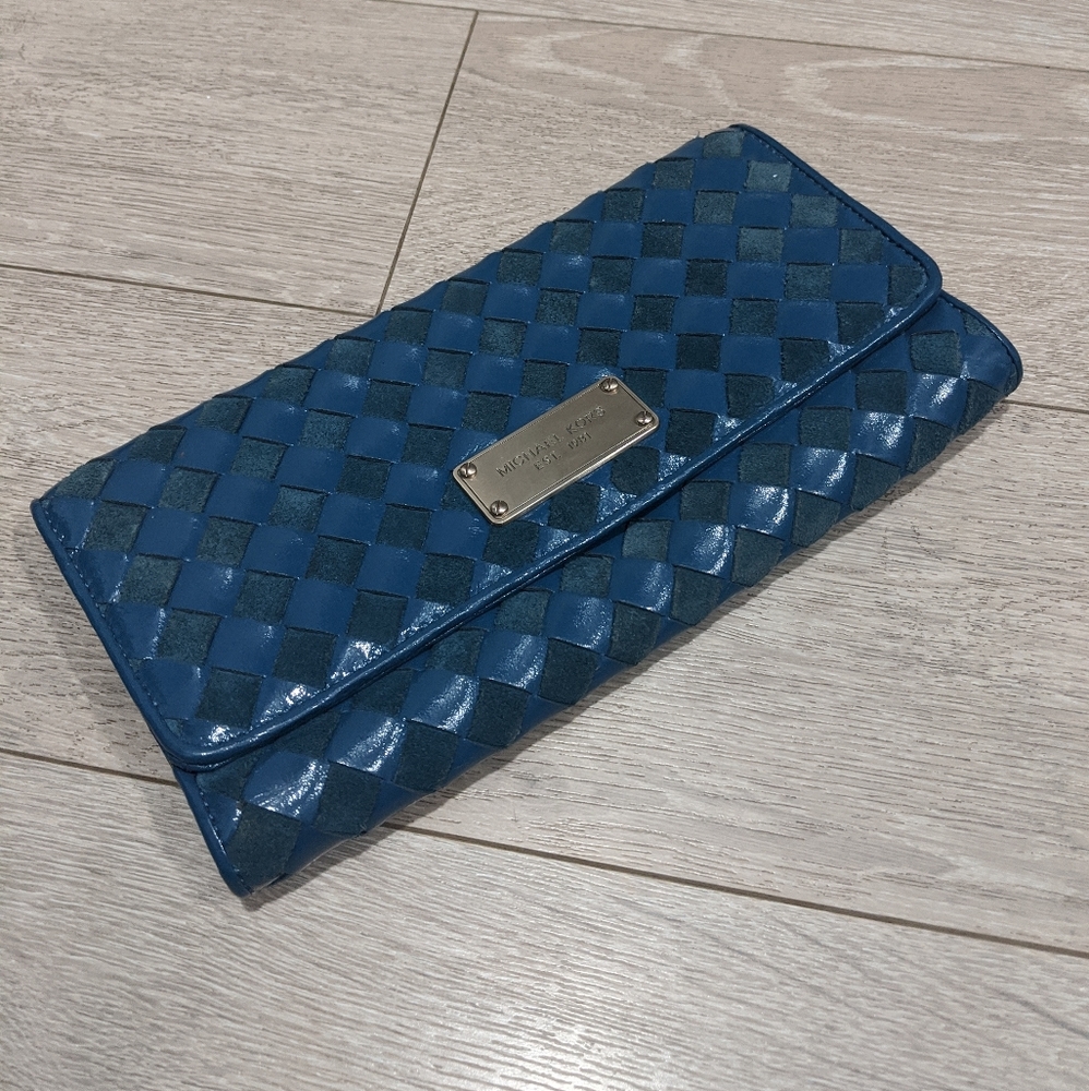 Michael Kors Blue Clutch